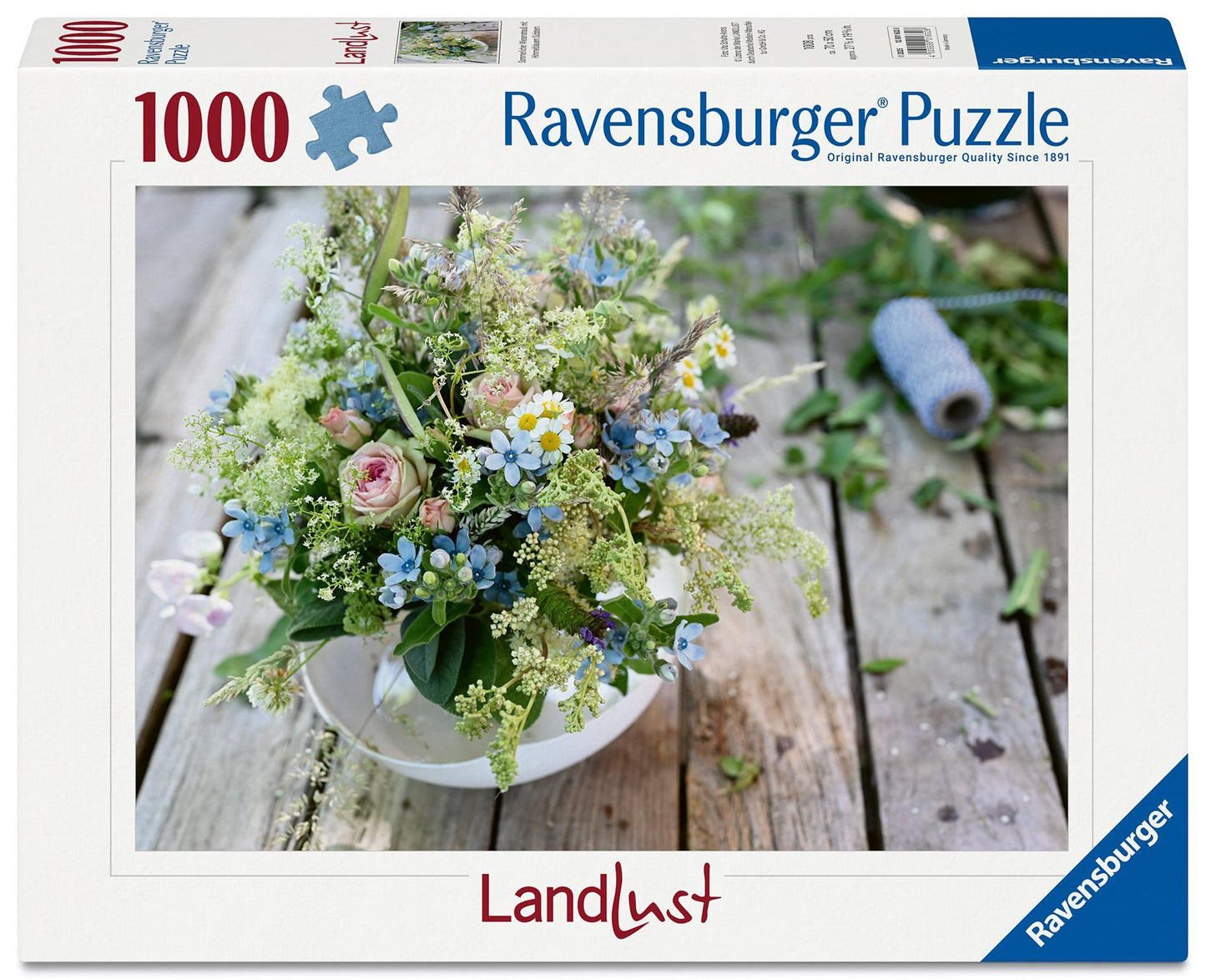 Landlust - Sommerlicher Wiesenstrauß mit Himmelblauem Südstern