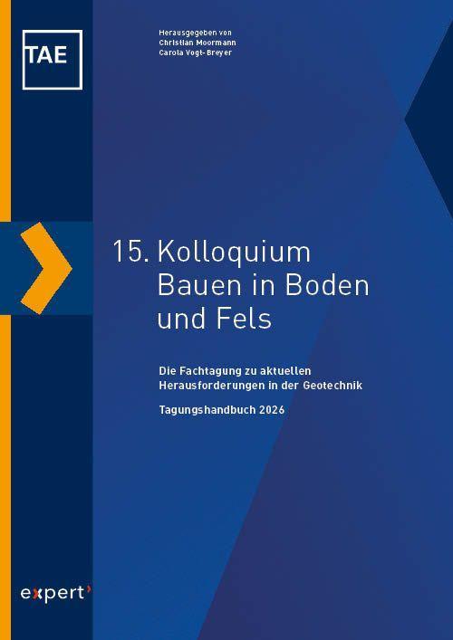 Buchcover: 15. Kolloquium Bauen in Boden und Fels