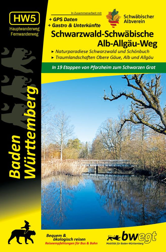 Schwarzwald-Schwäbische Alb-Allgäu-Weg HW5 - Naturparadiese Schwarzwald und Schönbuch, Traumlandschaften Obere Gäue, Alb und Allgäu