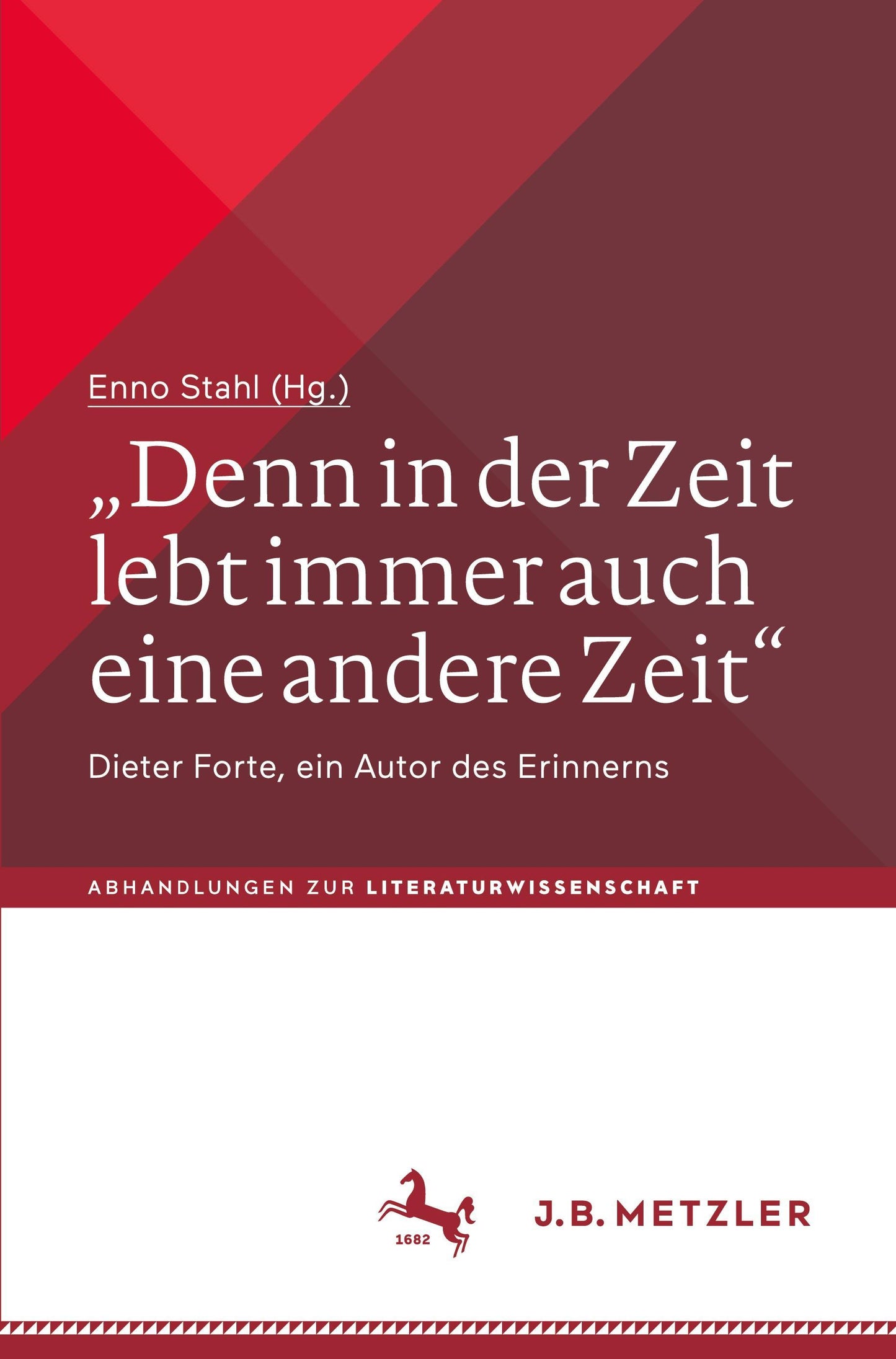 \"Denn in der Zeit lebt immer auch eine andere Zeit\"
