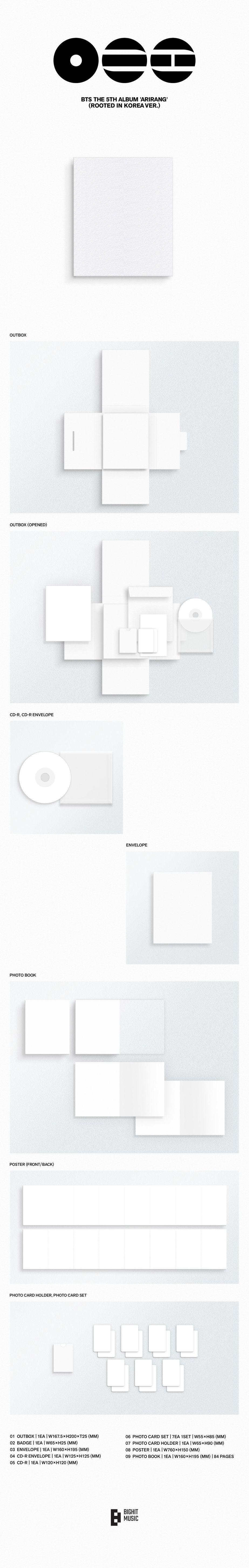 BTS The 5th Album 'ARIRANG' (Rooted in Music Ver.)