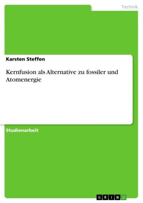 Buchcover: Kernfusion als Alternative zu fossiler und Atomenergie