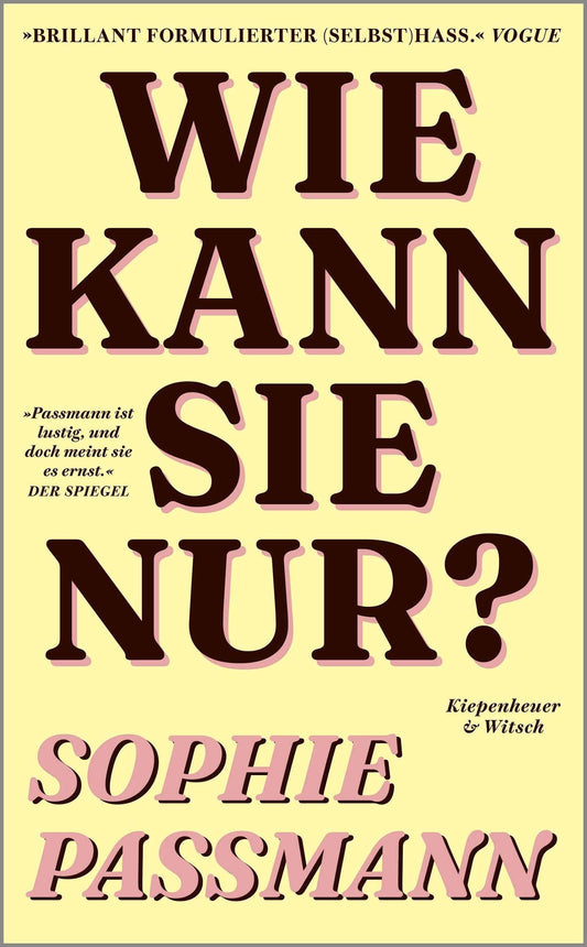 Wie kann sie nur?