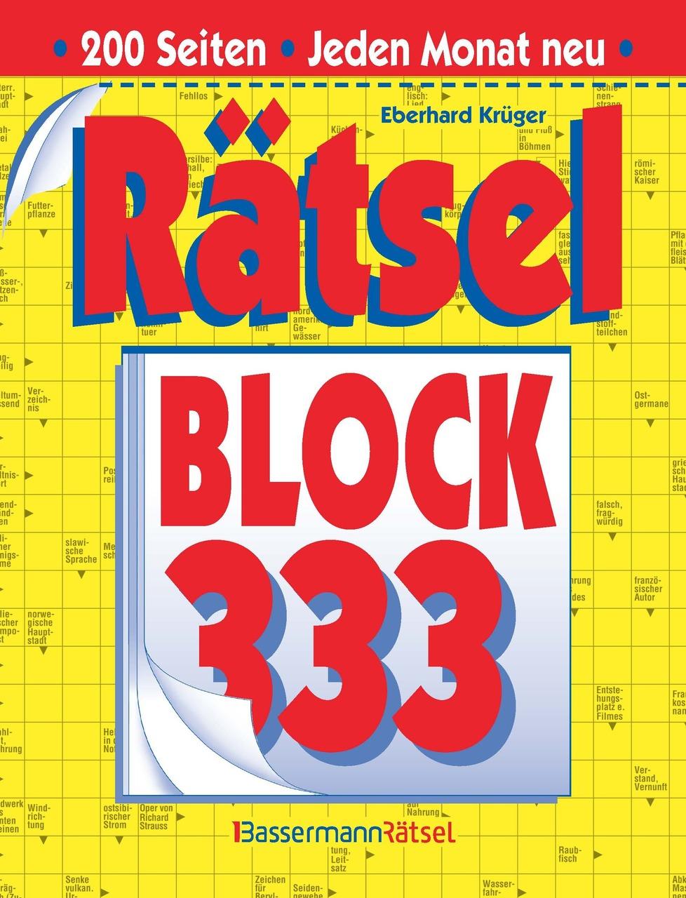 Buchcover: Rätselblock 333 (5 Exemplare à 2,99 EUR)