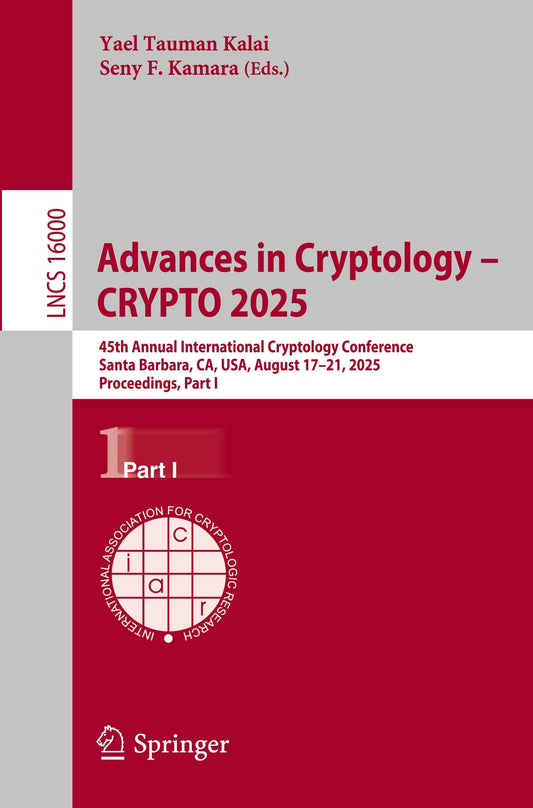 Buchcover: Advances in Cryptology - CRYPTO 2025