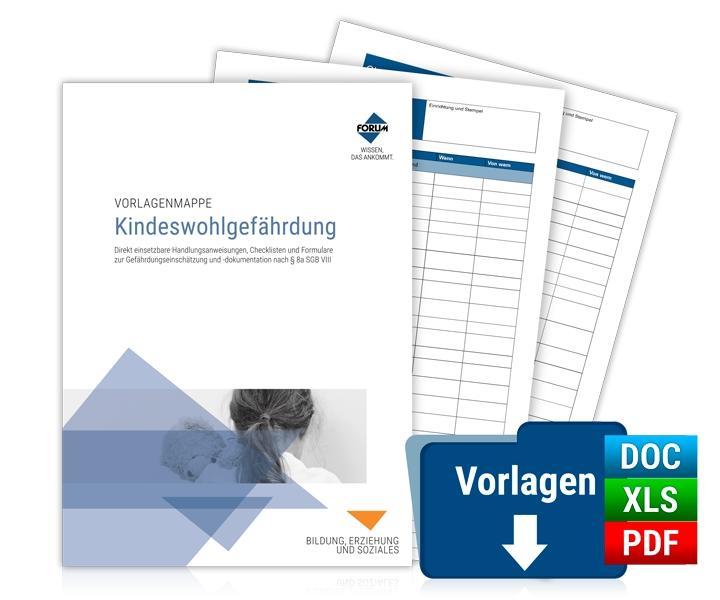 Buchcover: Vorlagenmappe Kindeswohlgefährdung