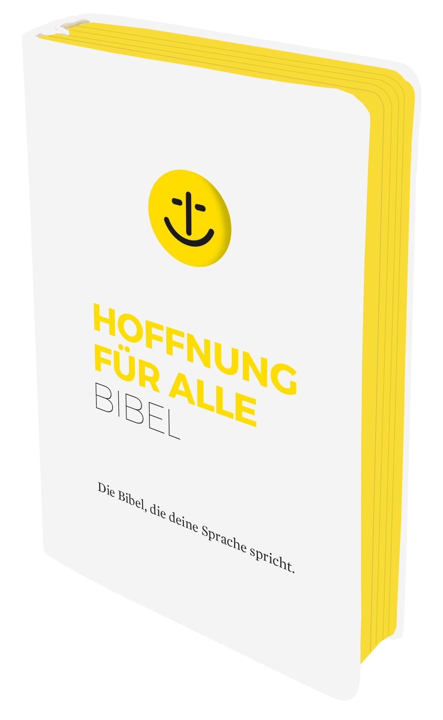 Hoffnung für alle. Die Bibel - \"White Hope Edition\" - Großformat mit Loch-Stanzung