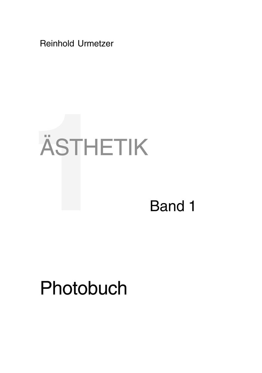 Ästhetik  Band 1