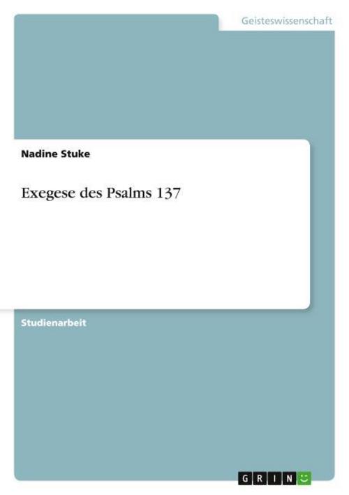 Exegese des Psalms 137