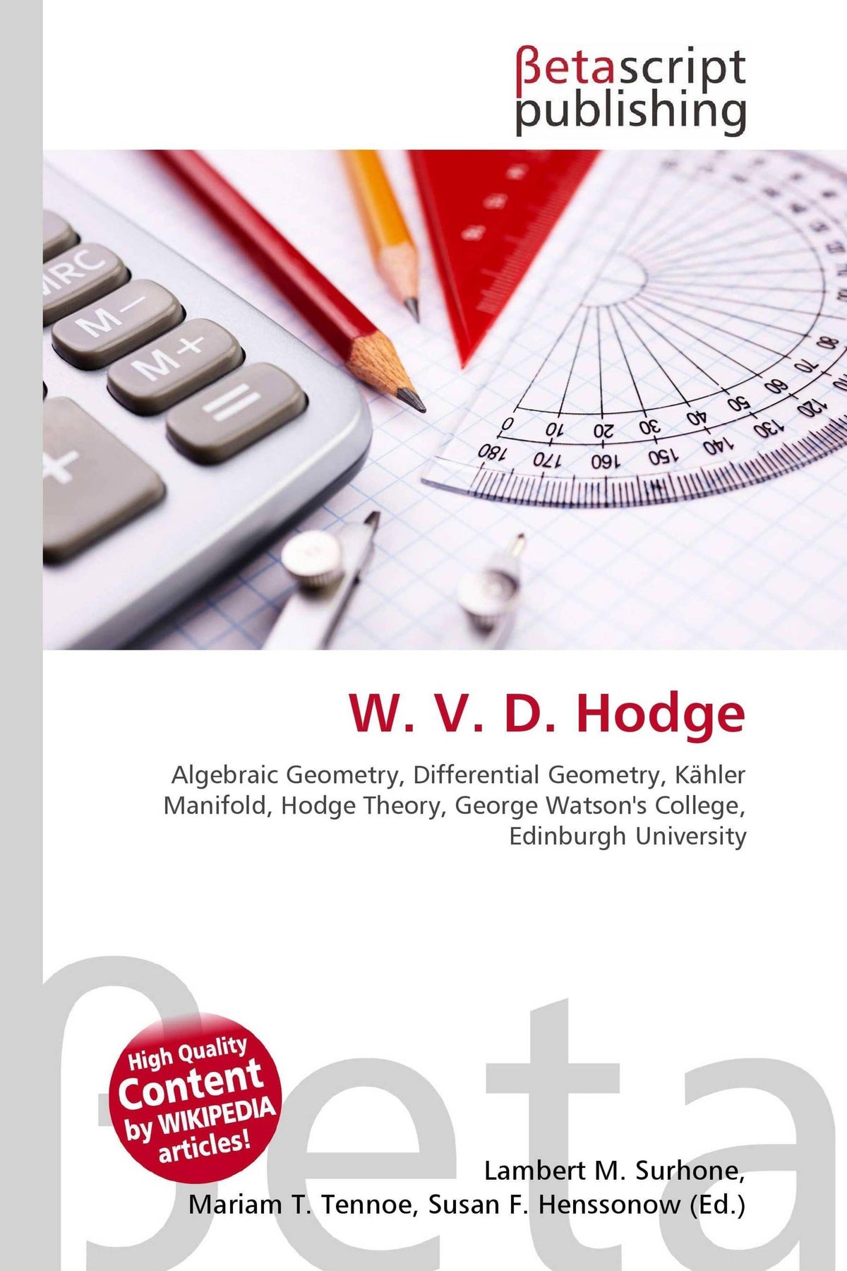 Buchcover: W. V. D. Hodge