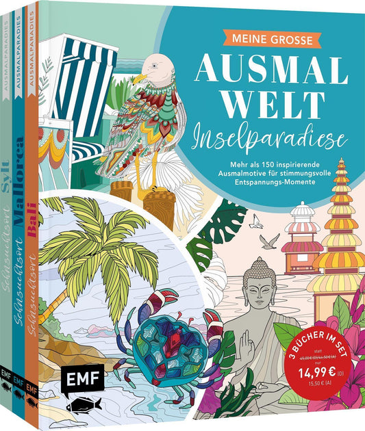 Meine große Ausmalwelt - Inselparadiese