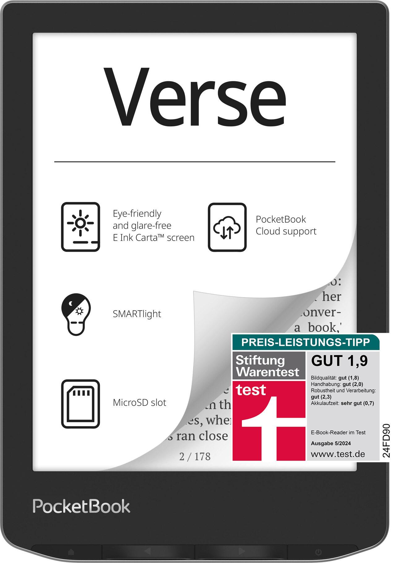 PocketBook Verse - Mist Grey