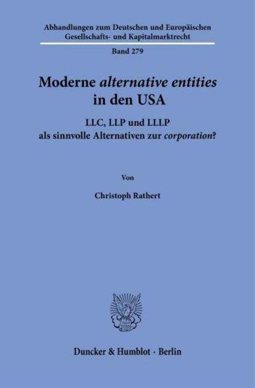 Moderne alternative entities in den USA