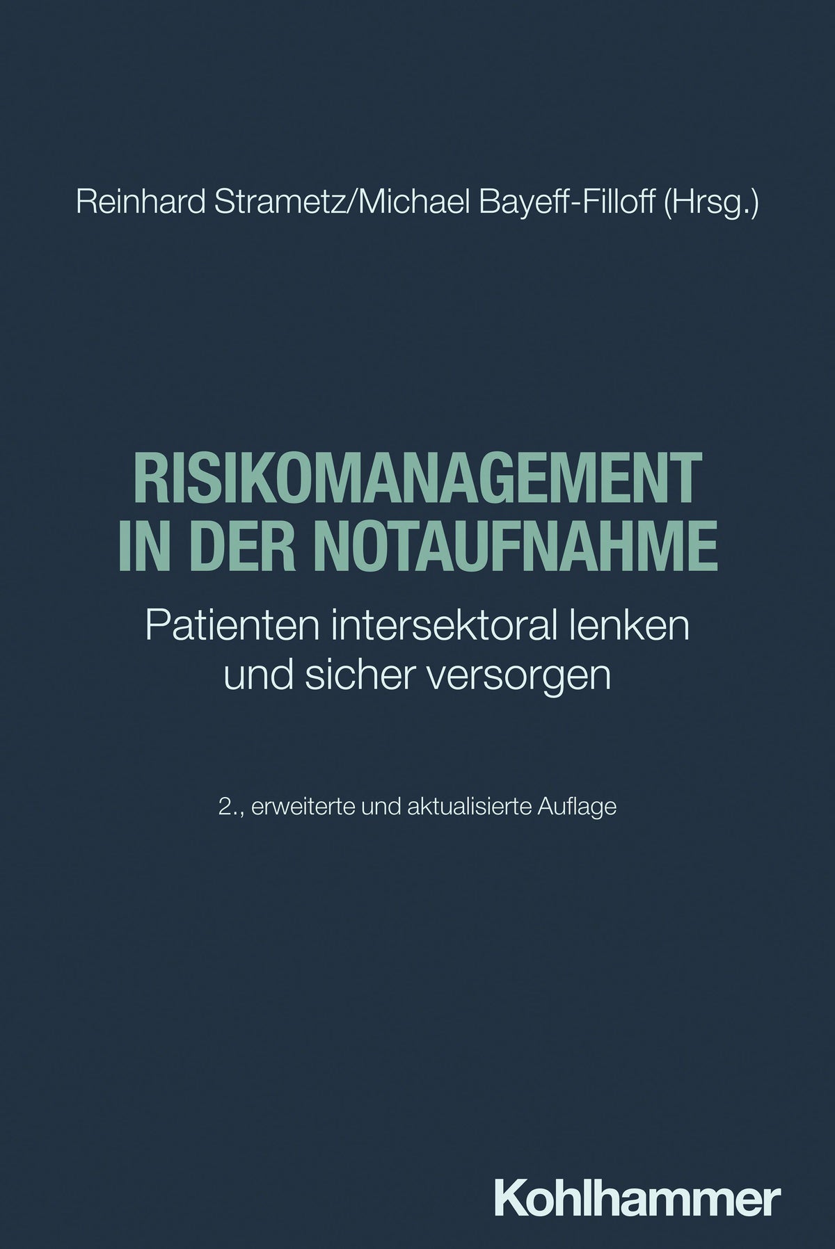 Buchcover: Risikomanagement in der Notaufnahme