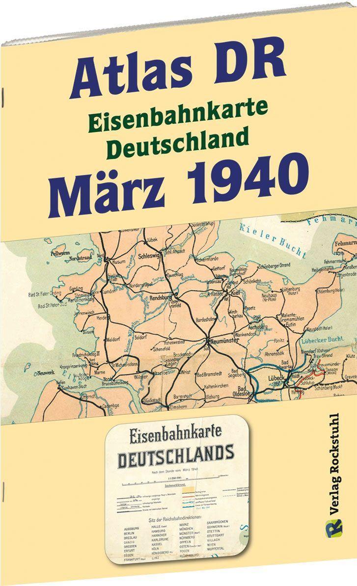 Buchcover: ATLAS DR März 1940 - Eisenbahnkarte Deutschland