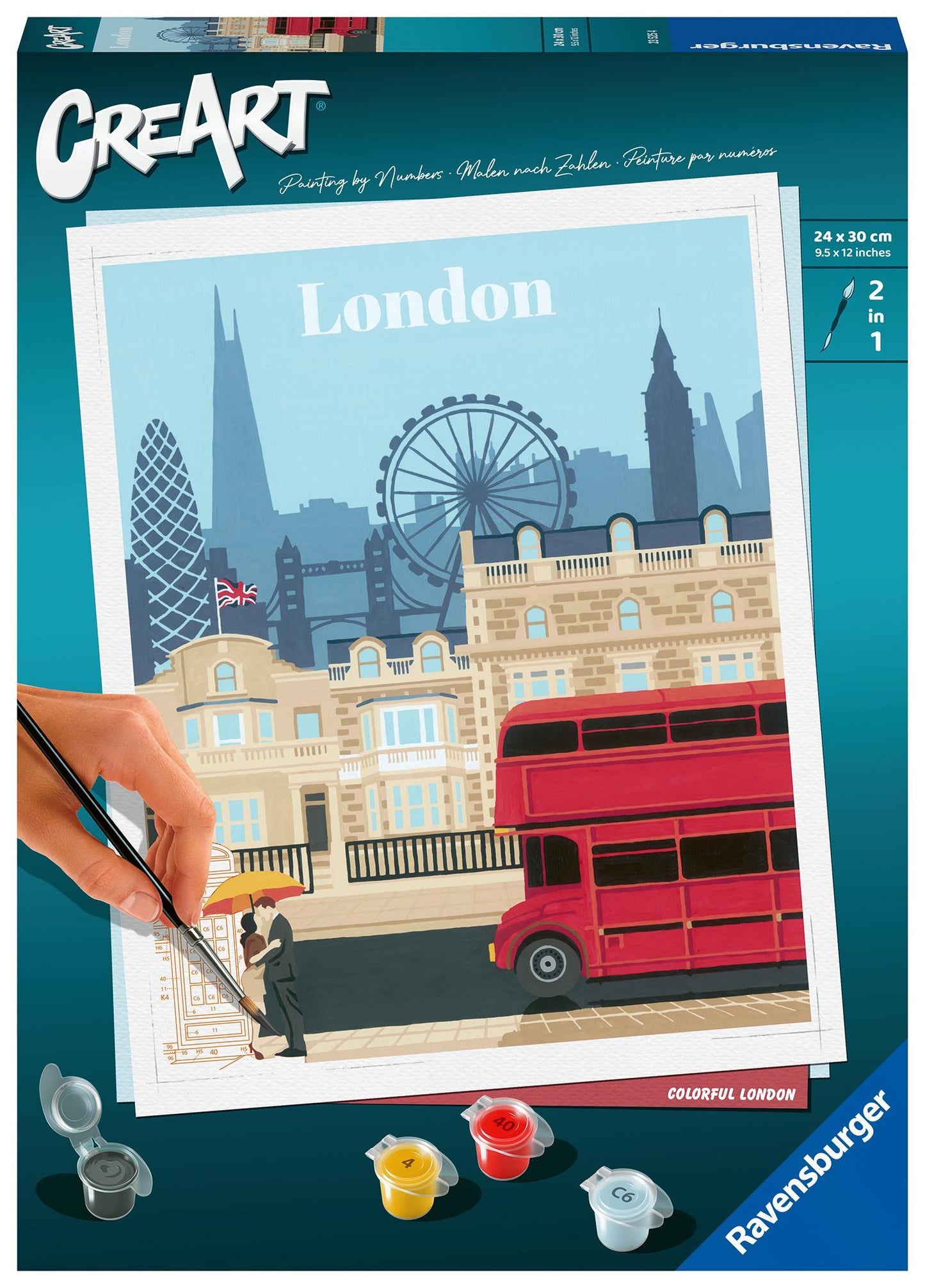 Malen nach Zahlen CreArt - Colourful London