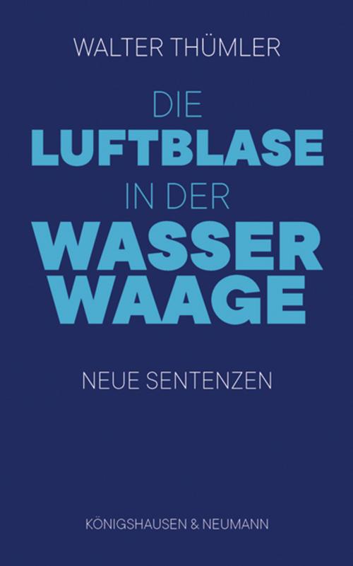 Buchcover: Die Luftblase in der Wasserwaage