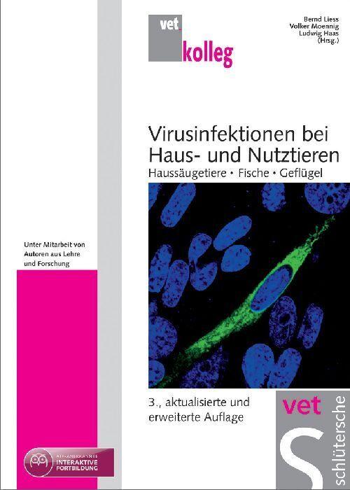 Buchcover: Virusinfektionen bei Haus- und Nutztieren