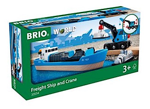 BRIO World - Freight Ship and Crane