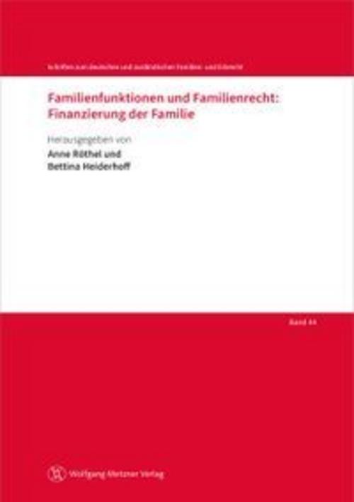 Familienfunktionen und Familienrecht: Finanzierung der Familie