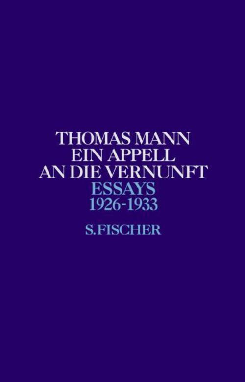 Ein Appell an die Vernunft 1926 - 1933
