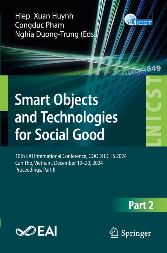 Buchcover: Smart Objects and Technologies for Social Good