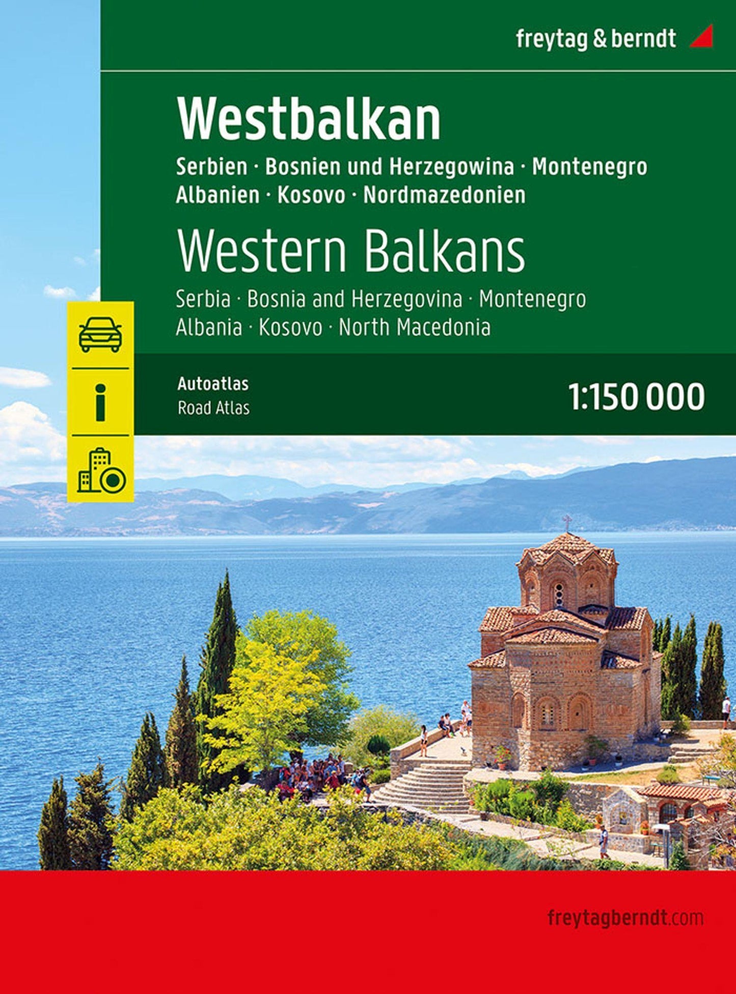 freytag & berndt Autoatlas Westbalkan 1:150.000