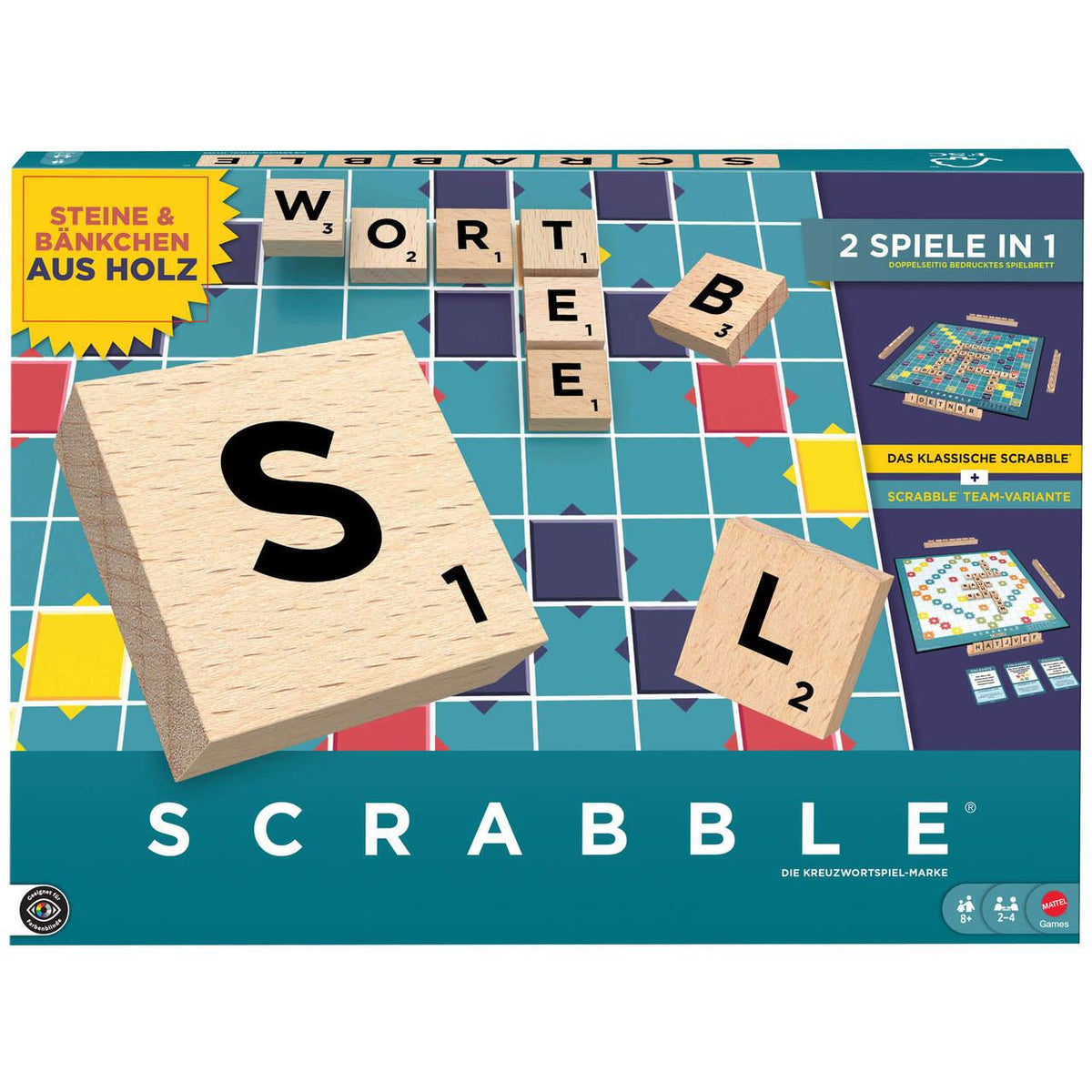 Buchcover: Scrabble Original Holz '2 in 1'