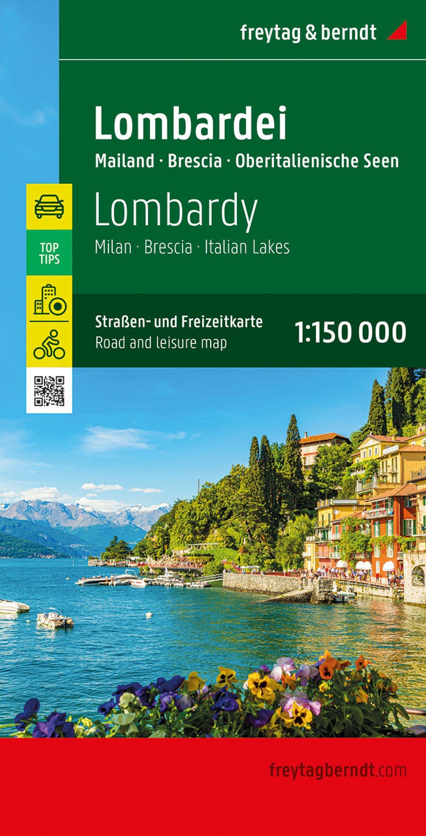 freytag & berndt Straßenkarte Lombardei 1:150.000