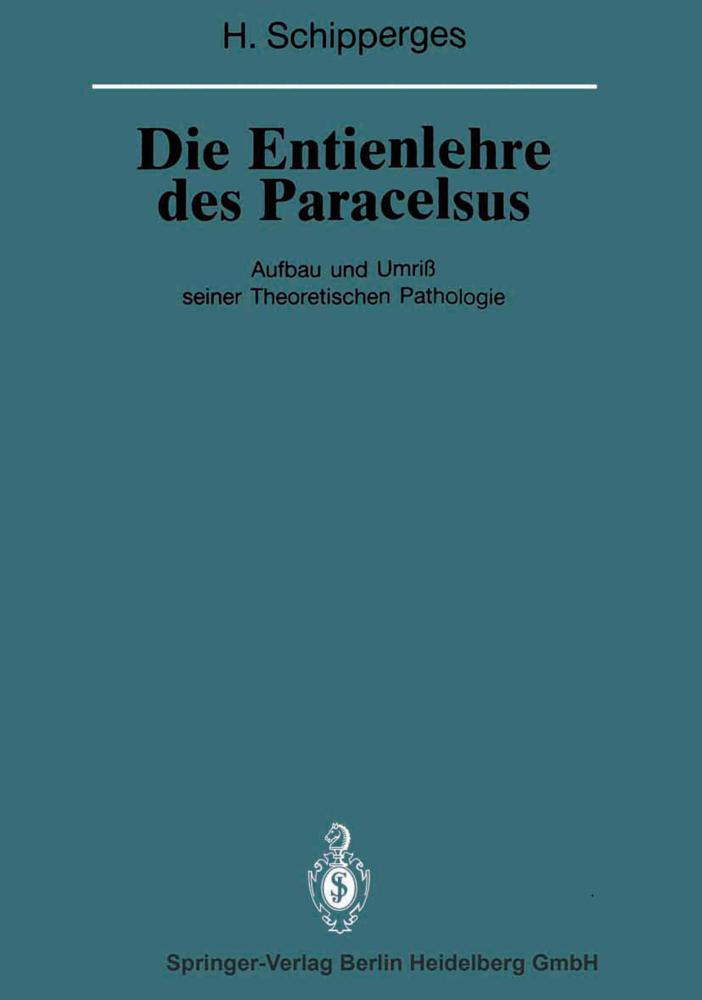 Buchcover: Die Entienlehre des Paracelsus