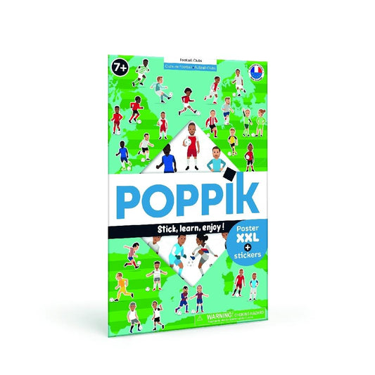 POPPIK - Sticker Lernposter Fussball-Clubs