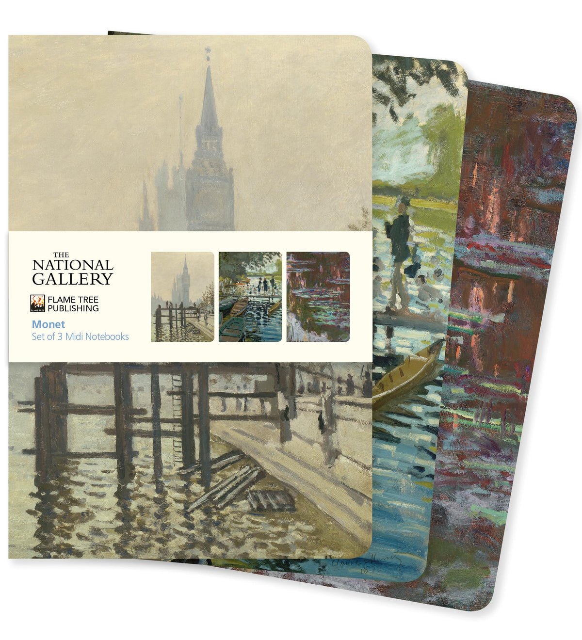 Buchcover: National Gallery: Monet Set of 3 MIDI Notebooks