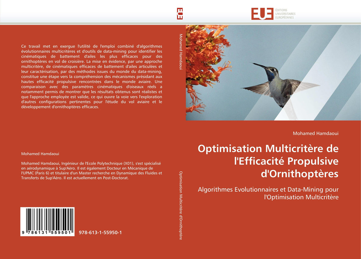 Buchcover: Optimisation Multicritère de l''Efficacité Propulsive d''Ornithoptères