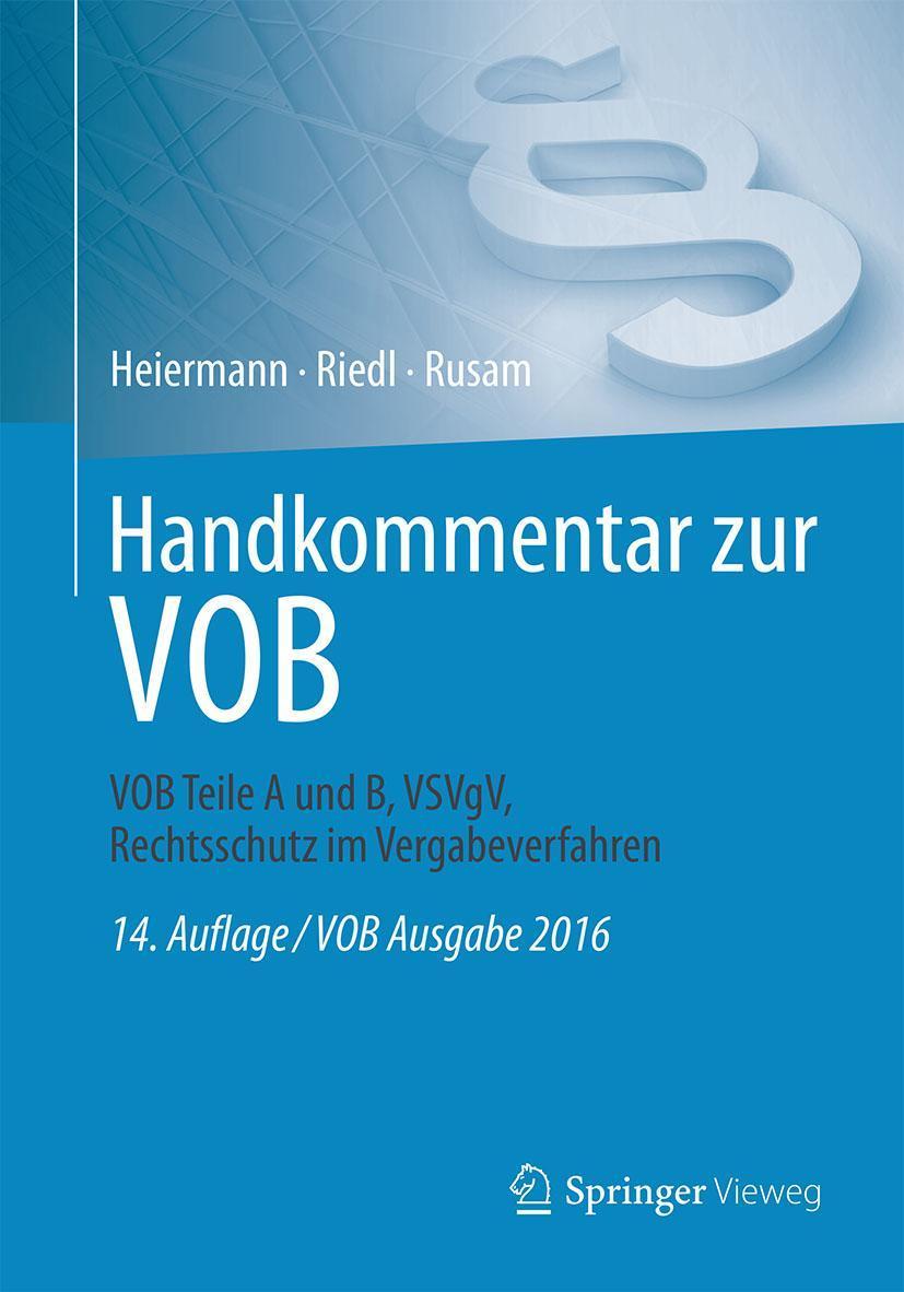 Buchcover: Handkommentar zur VOB