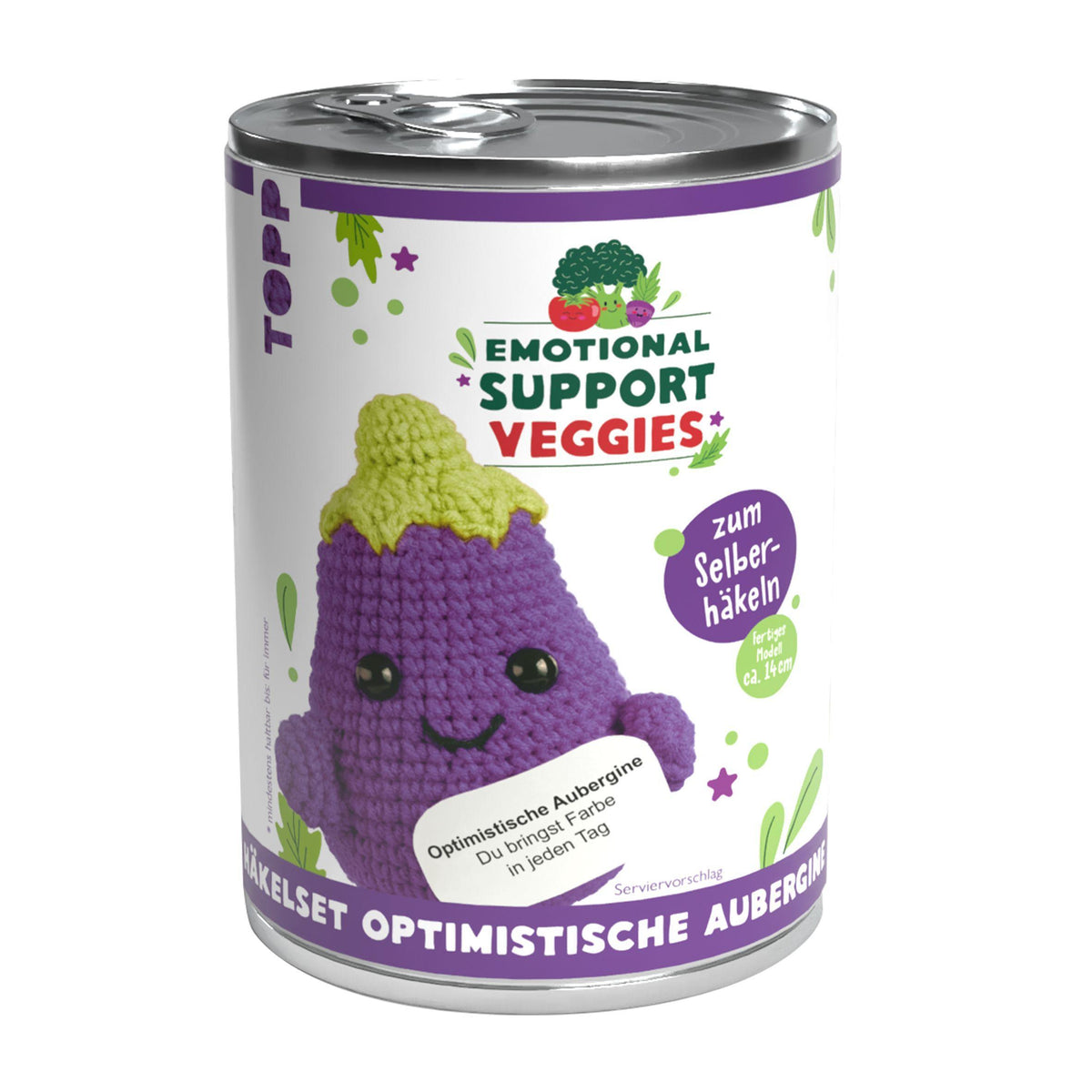 Buchcover: Emotional Support Veggies Häkelset - Optimistische Aubergine