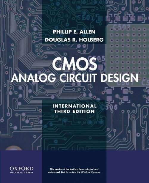 Buchcover: CMOS Analog Circuit Design