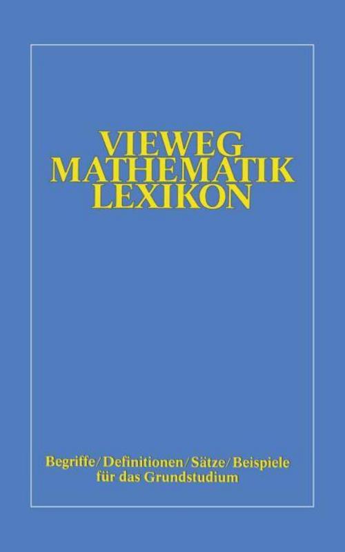 Buchcover: Vieweg-Mathematik-Lexikon