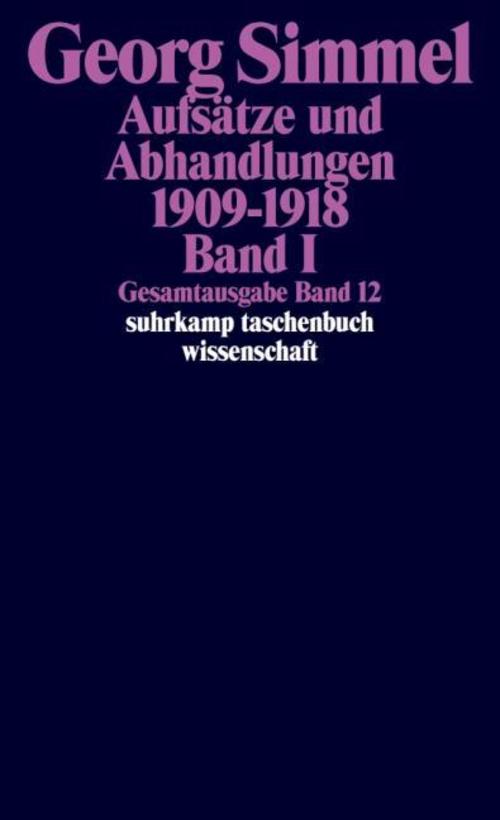 Buchcover: Aufsätze und Abhandlungen 1909-1918.Bd.1
