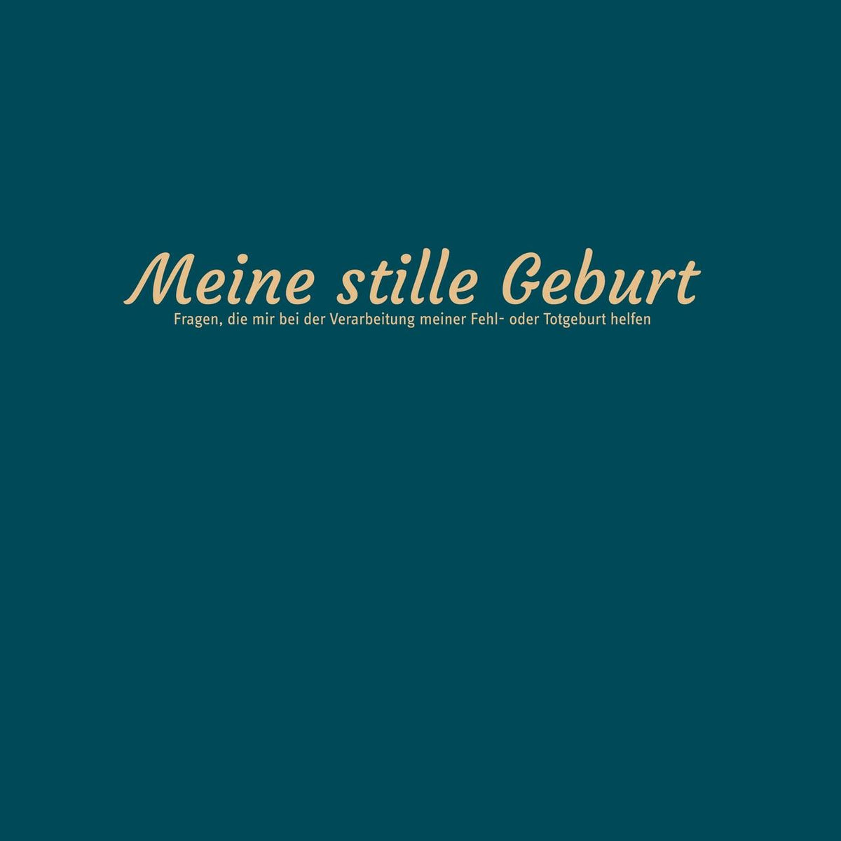 Buchcover: Meine stille Geburt