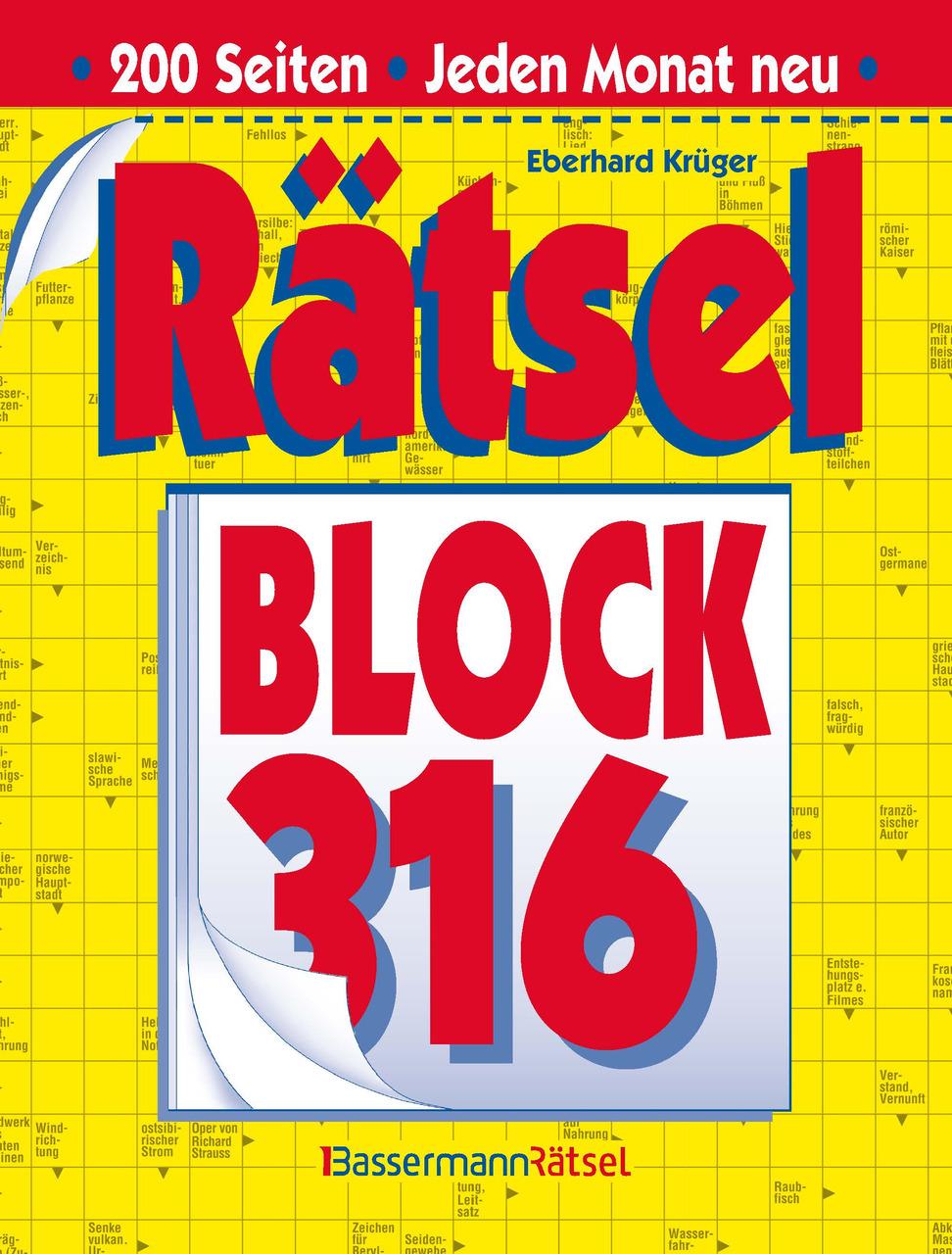 Buchcover: Rätselblock 316 (5 Exemplare à 2,99 EUR)