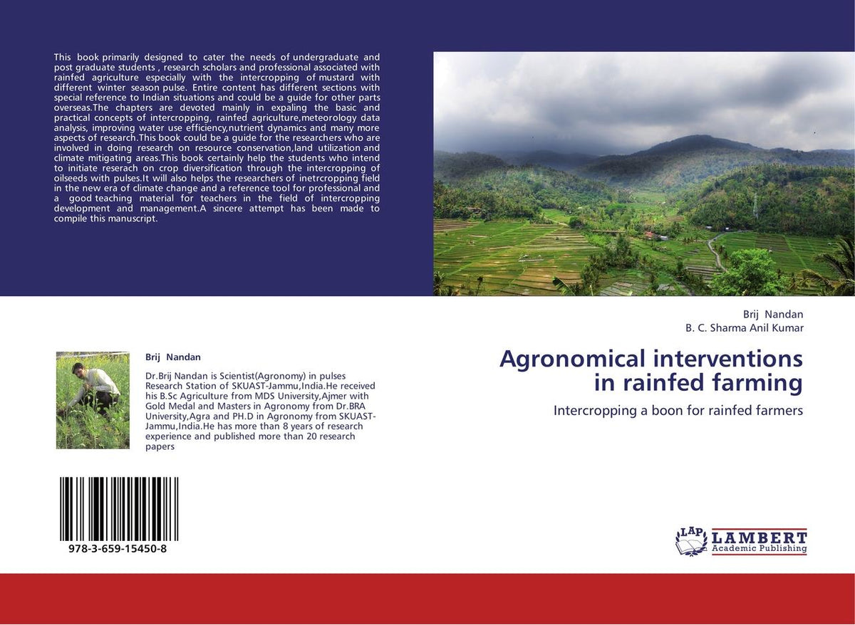 Buchcover: Agronomical interventions in rainfed farming
