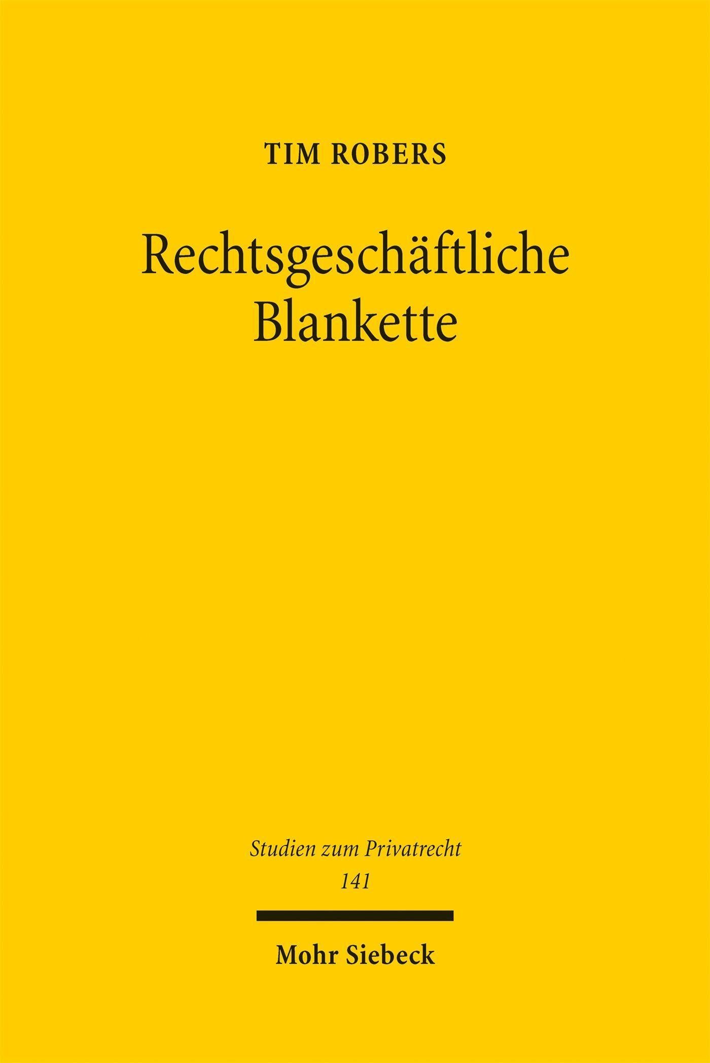 Rechtsgeschäftliche Blankette