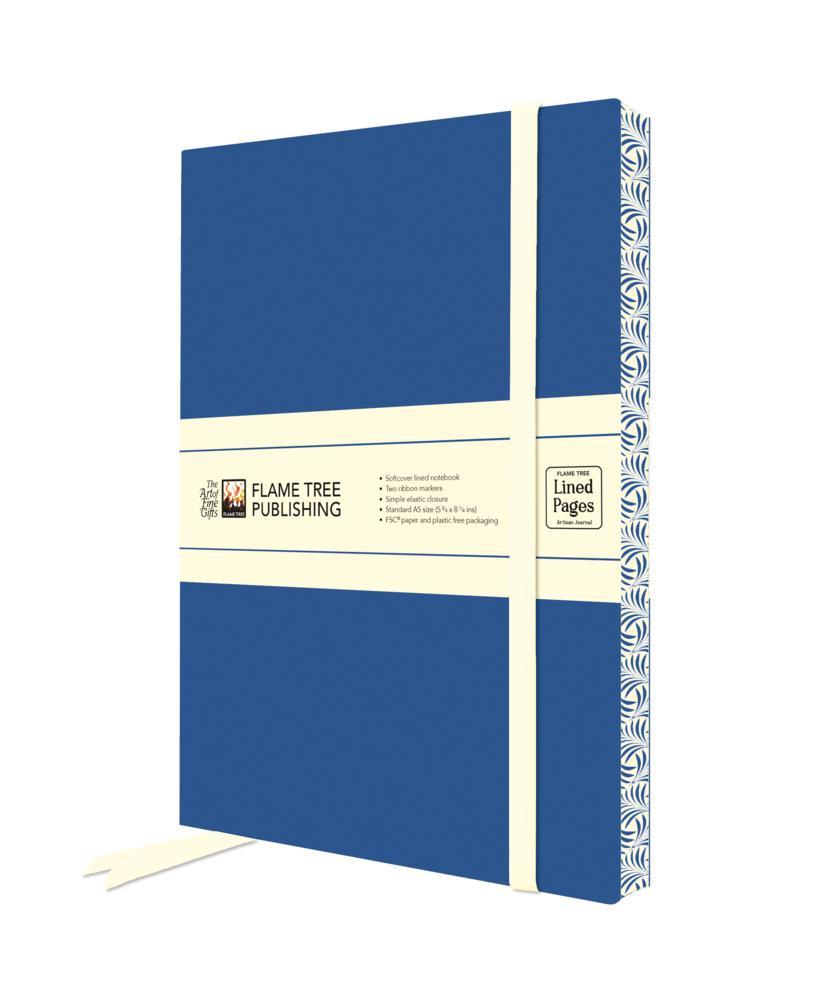 Dark Blue & Cream Artisan Paperback Notebook
