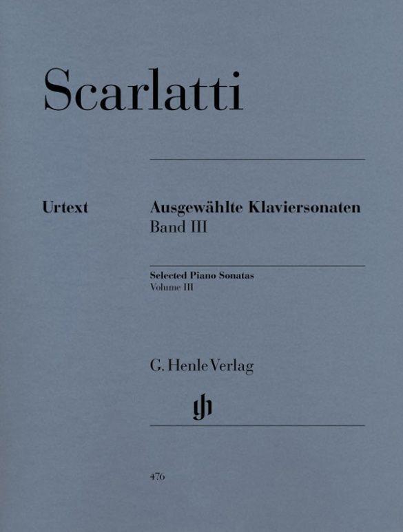 Scarlatti, Domenico - Sonates choisies pour piano, volume III