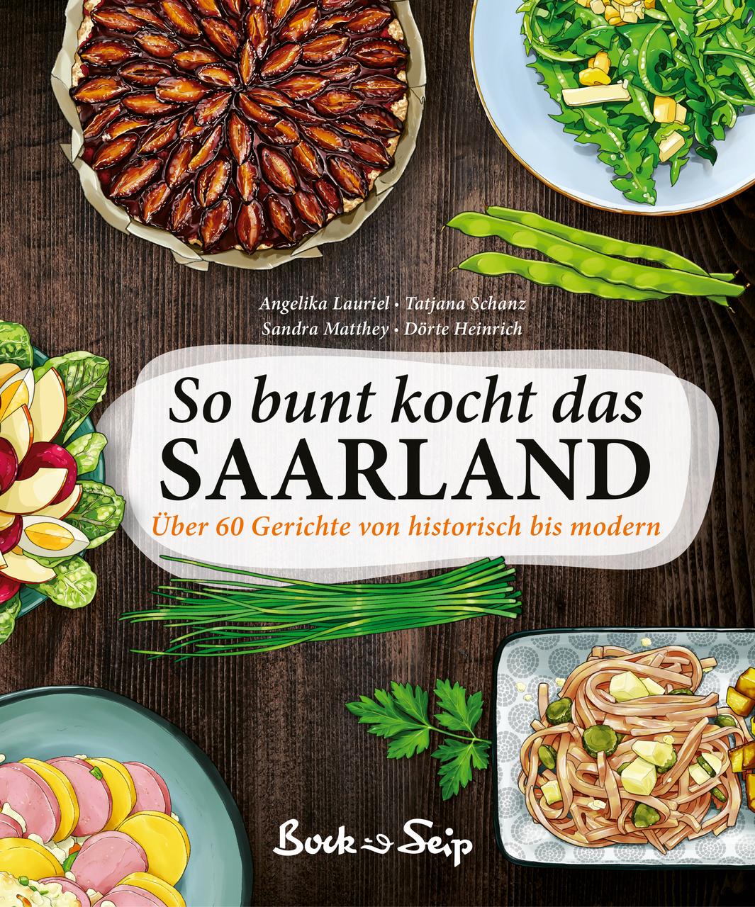 Buchcover: So bunt kocht das Saarland
