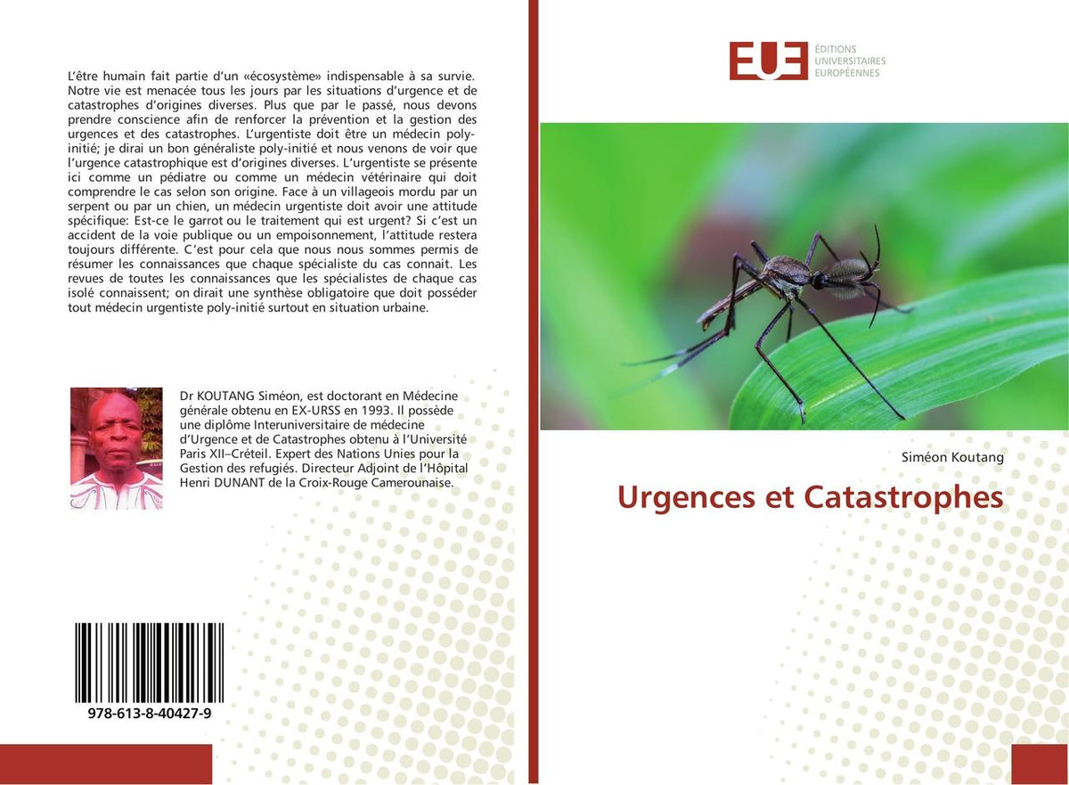 Buchcover: Urgences et Catastrophes