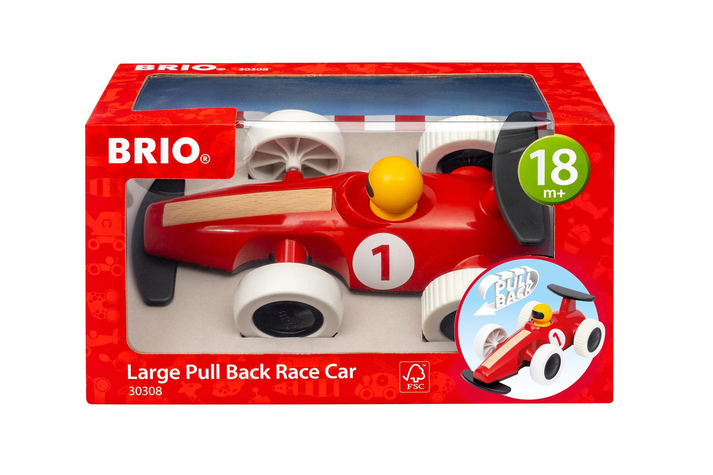 Brio Großer Rennwagen mit Rückziehmotor