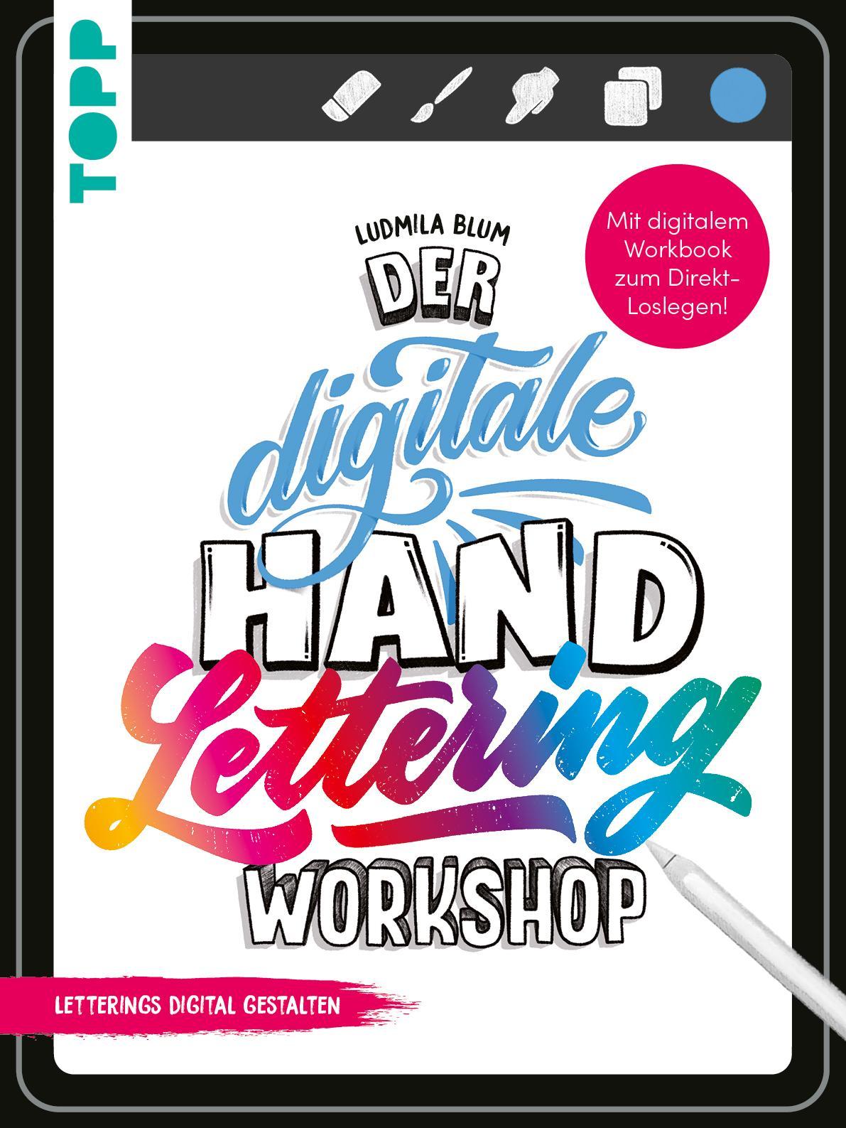 Buchcover: Der digitale Handlettering Workshop