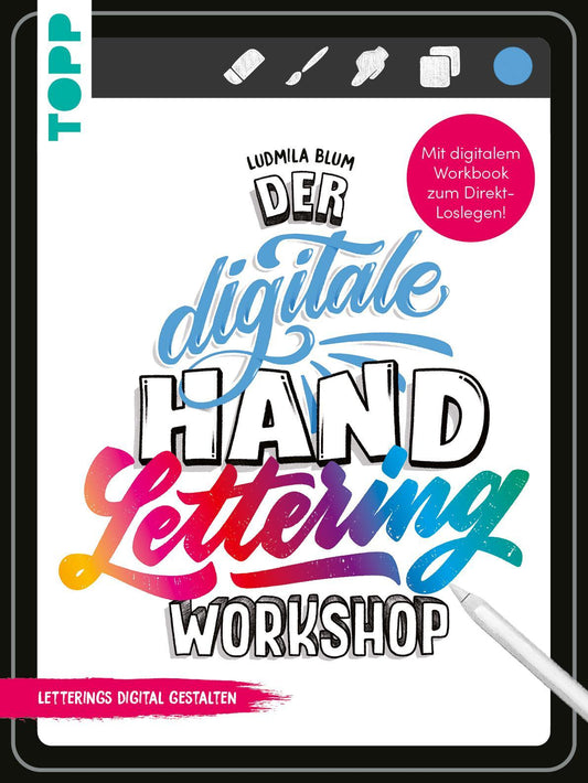 Buchcover: Der digitale Handlettering Workshop