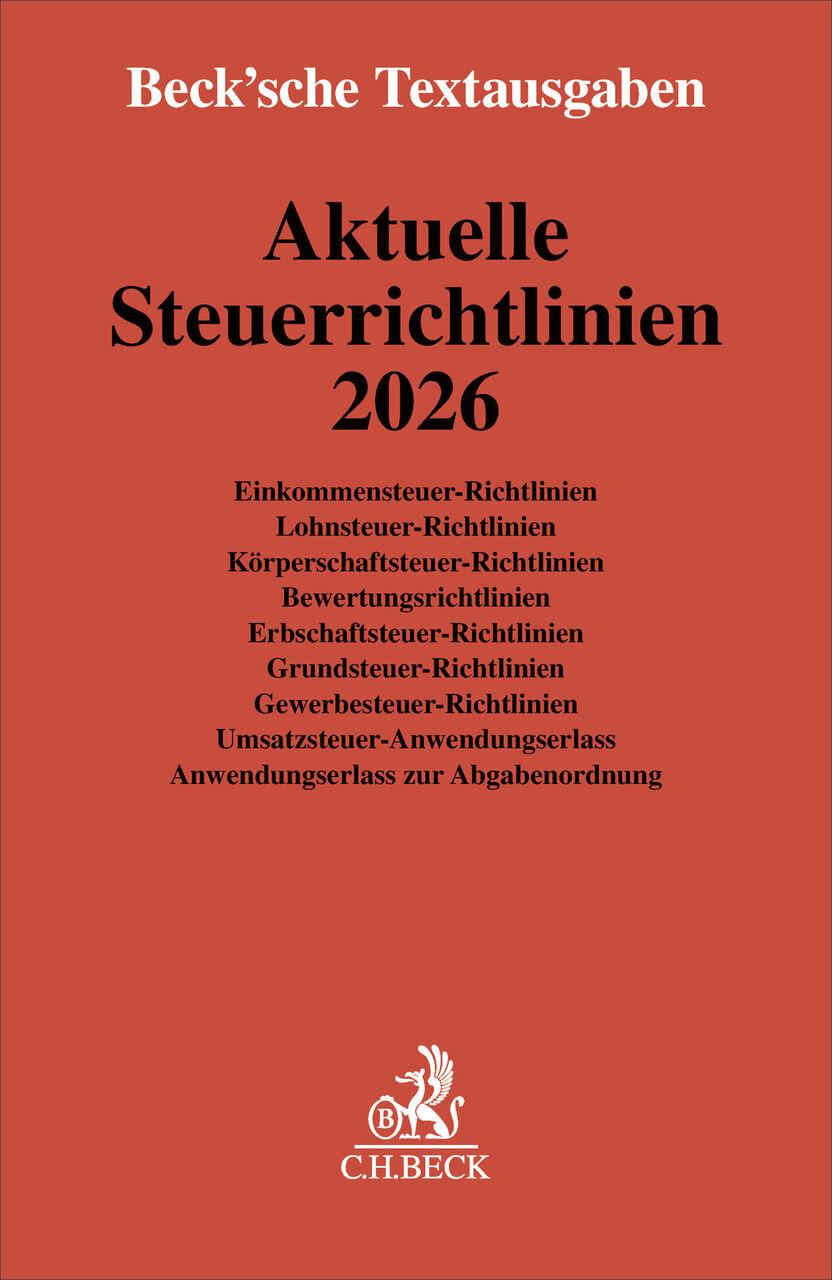 Aktuelle Steuerrichtlinien 2026